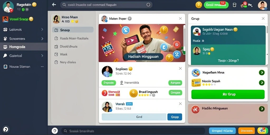 Fitur reward yang menarik untuk setiap pengguna.