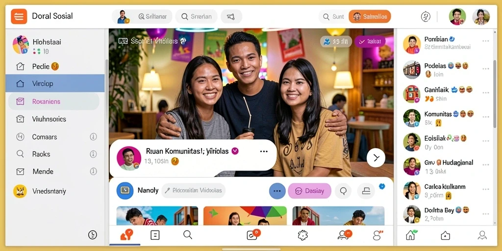 Fitur komunitas yang mendukung interaksi antar pemain.