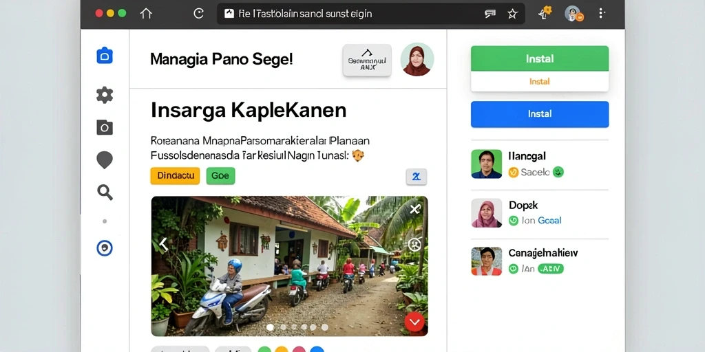 Komunitas aktif dengan interaksi yang menyenangkan.